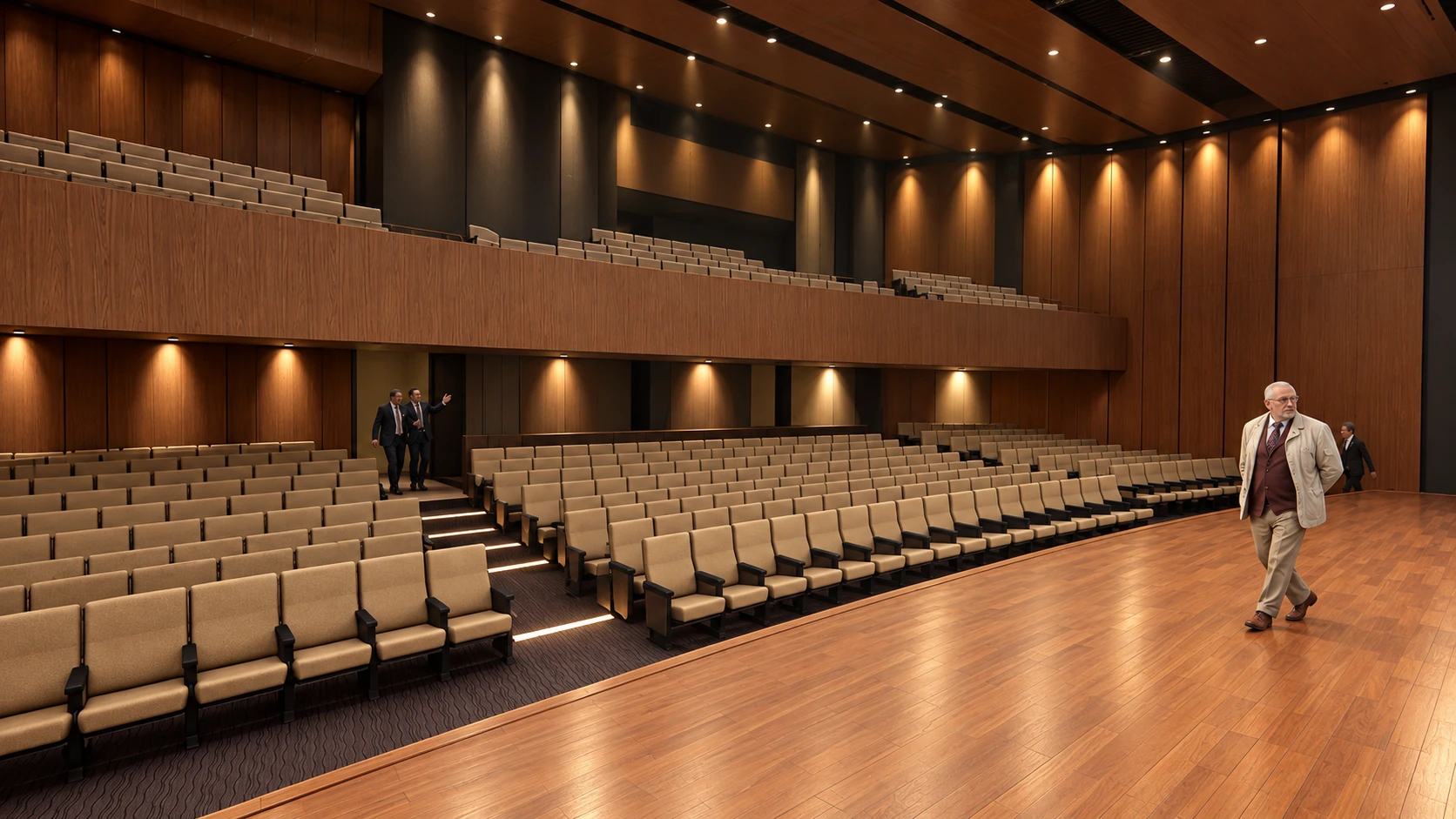 Visualización del auditorio Corpas 123