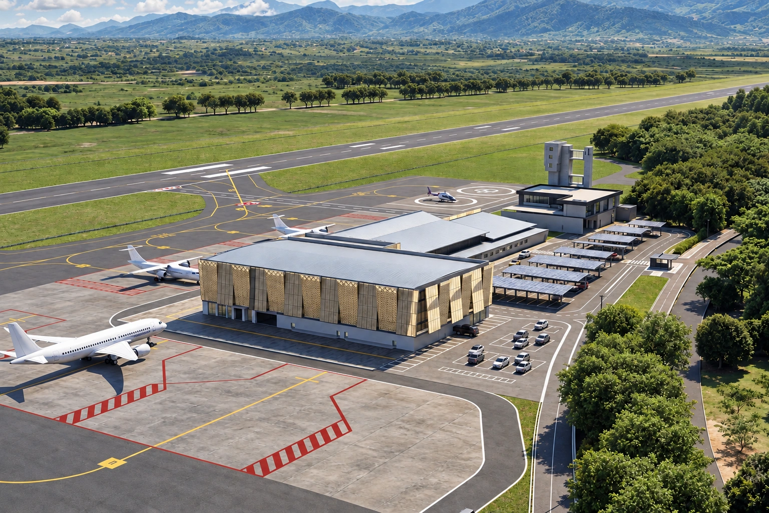 Aeropuerto Gustavo Artunduaga Paredes. Visualización arquitectónica de la propuesta