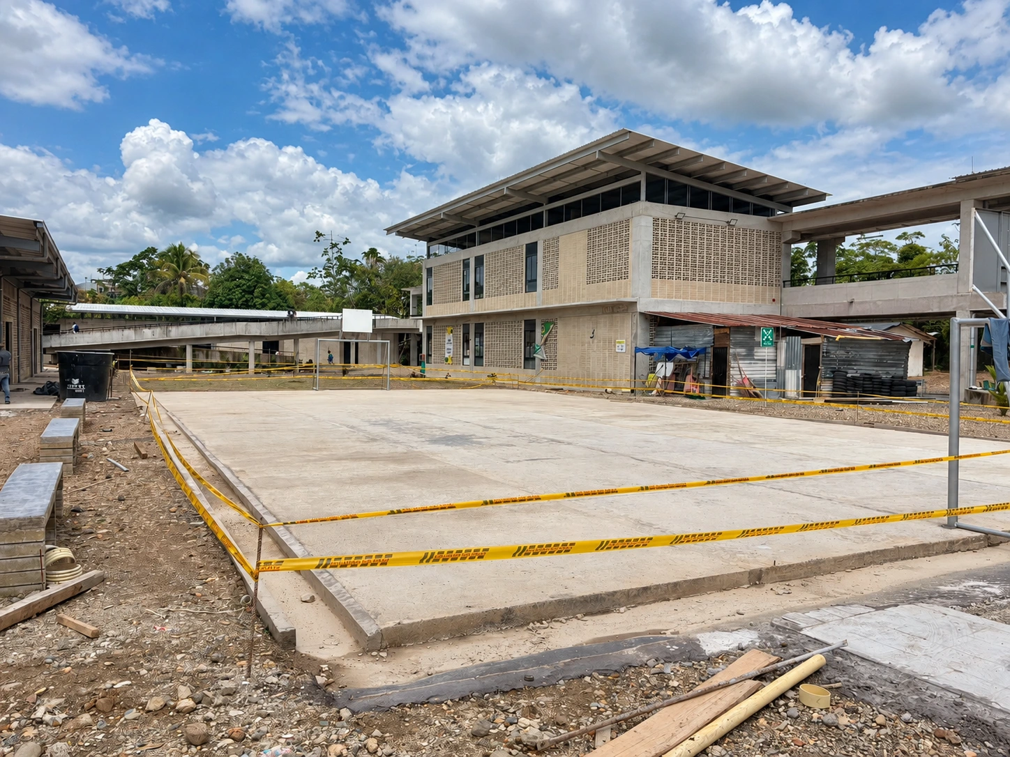 Institución Educativa Antonio Ricaurte INTAR. Fotografía de obra en acabados